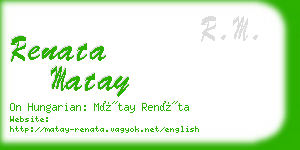 renata matay business card